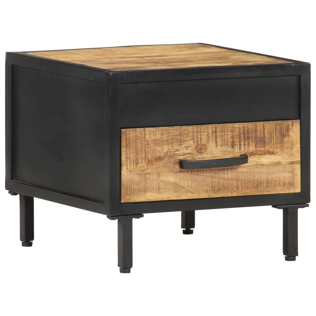 Comodino 40x40x35 cm in Legno di Mango Grezzo | homemem39