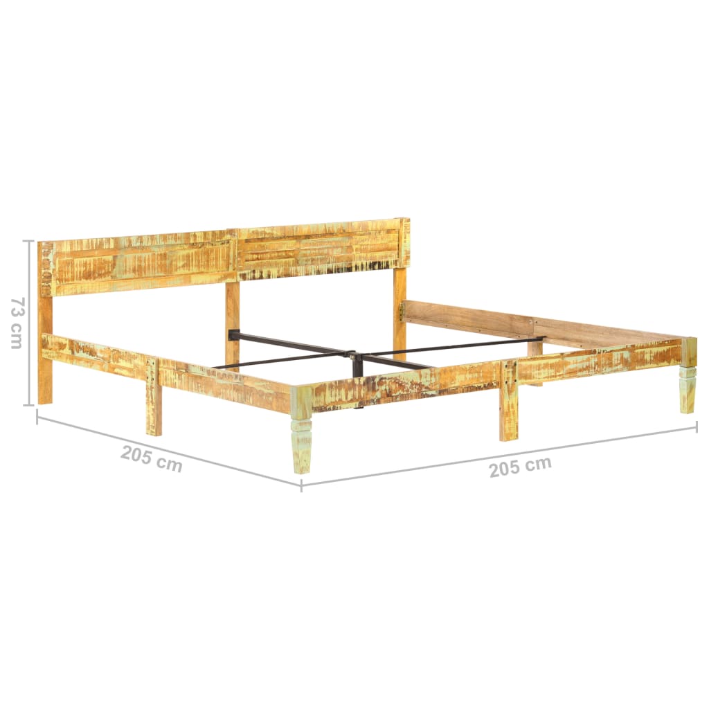 Giroletto in Legno Massello di Recupero 200x200 cm | homemem39