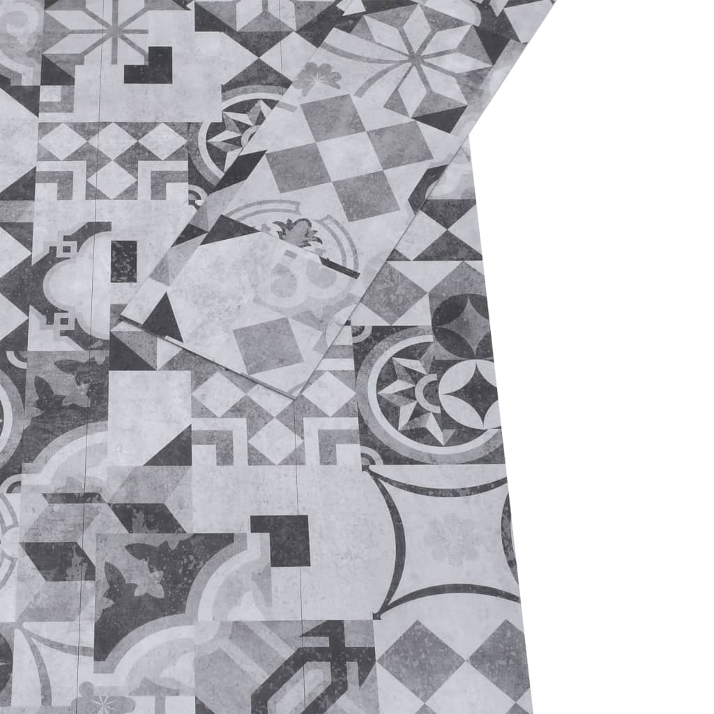 Listoni Pavimento in PVC 5,02 m² 2 mm Autodesivi Motivo Grigio - homemem39