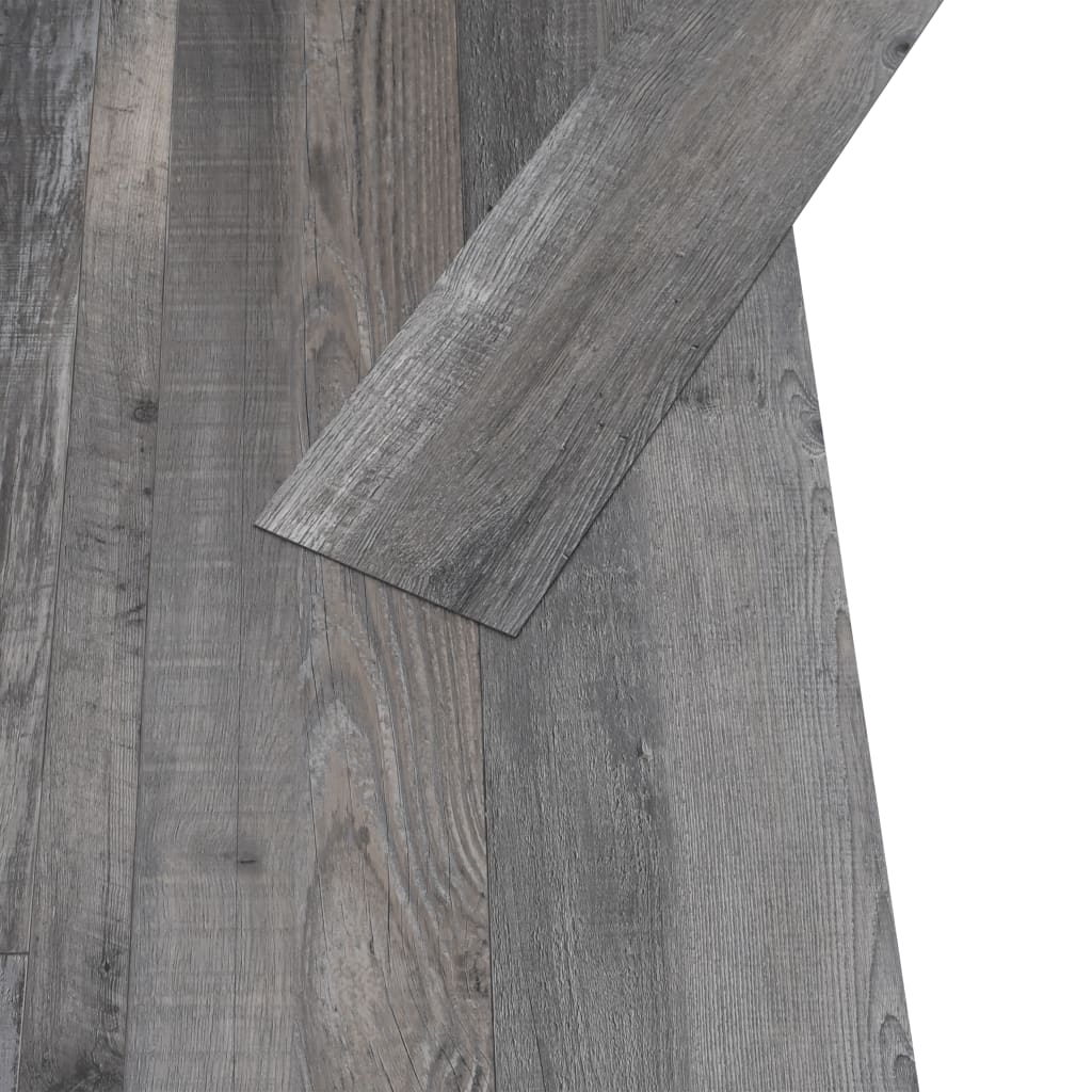 Listoni Pavimento PVC 5,02 m² 2mm Autoadesivi Legno Industriale - homemem39