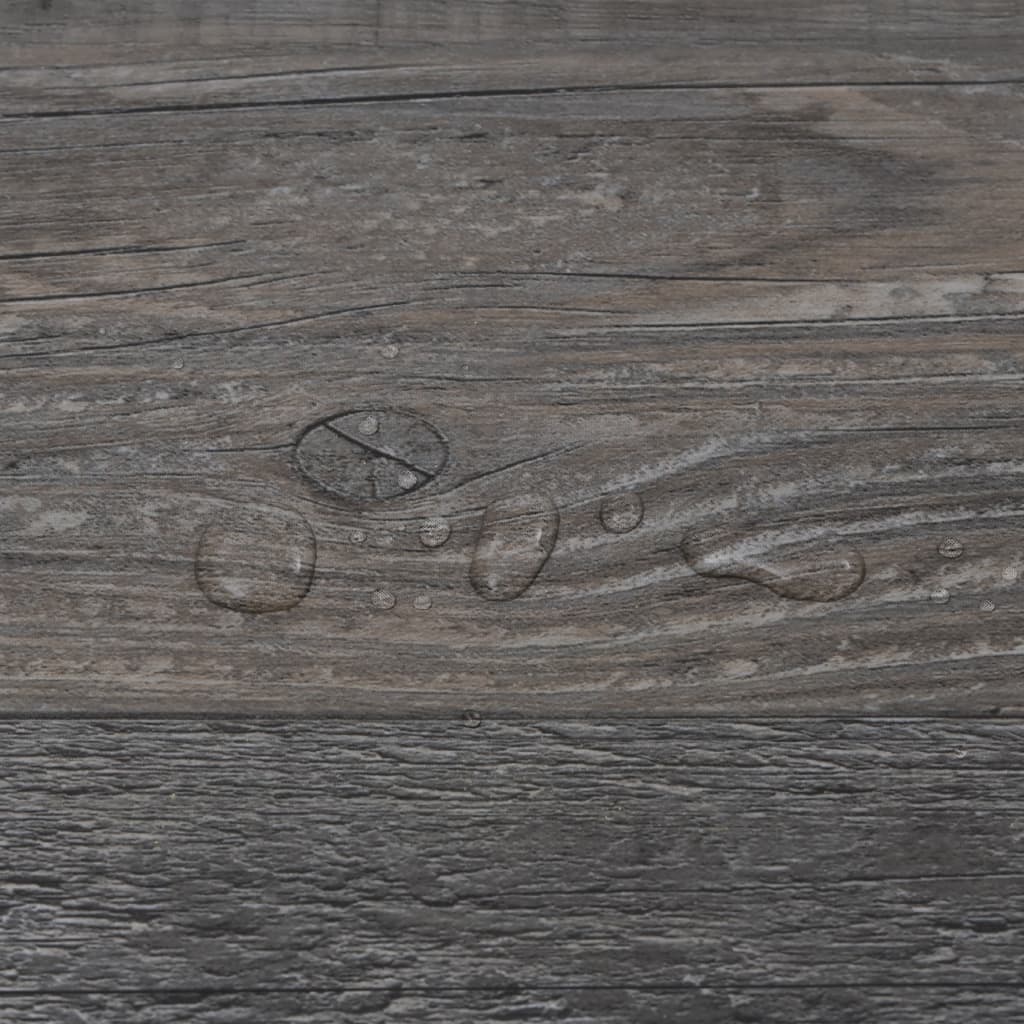 Listoni Pavimento PVC 5,02 m² 2mm Autoadesivi Legno Industriale - homemem39