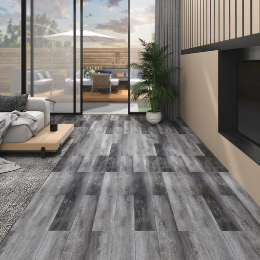 Listoni Pavimenti Non Autoadesivi PVC 5,26m² 2mm Grigio Lucido - homemem39