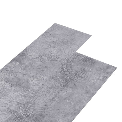 Listoni Pavimento in PVC 4,46 m² 3mm Autoadesivi Grigio Cemento - homemem39