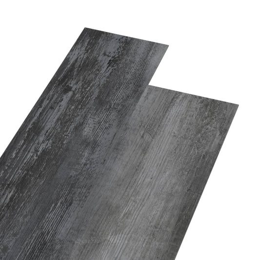 Listoni Pavimento in PVC 4,46 m² 3 mm Autodesivi Grigio Lucido - homemem39