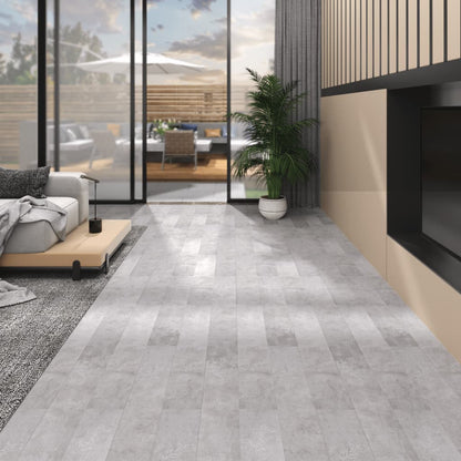Listoni Pavimento PVC 5,02 m² 2 mm Autoadesivi Grigio Terra - homemem39