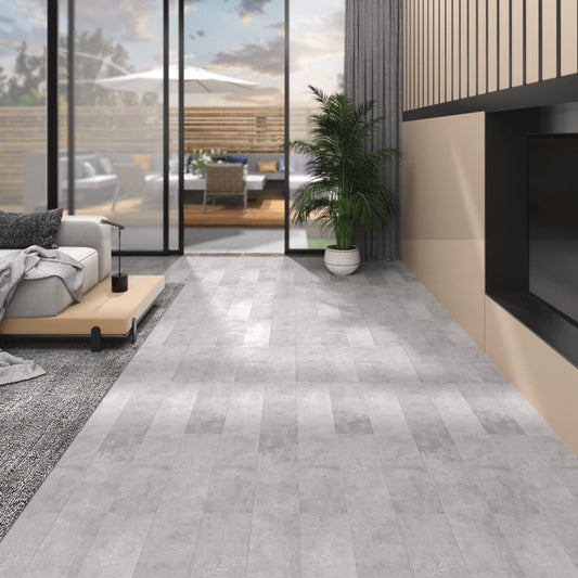 Listoni Pavimento PVC 5,02 m² 2 mm Autoadesivi Grigio Terra - homemem39