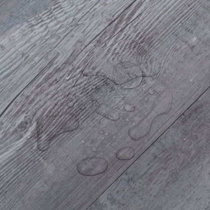 Listoni Pavimento in PVC 5,02 m² 2 mm Autoadesivi Legno Grigio - homemem39