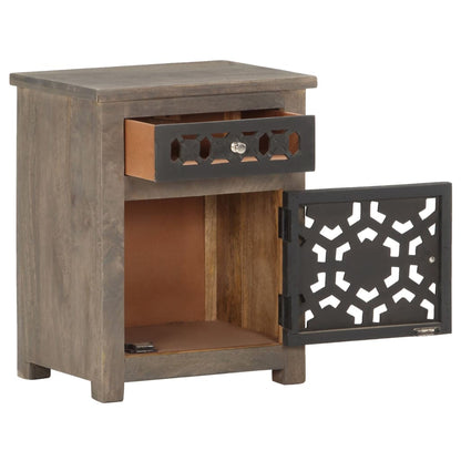 Comodino 40x30x50 cm in Legno Massello di Mango | homemem39