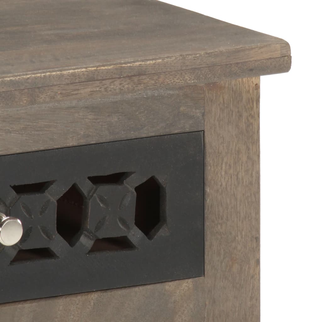 Comodino 40x30x50 cm in Legno Massello di Mango | homemem39