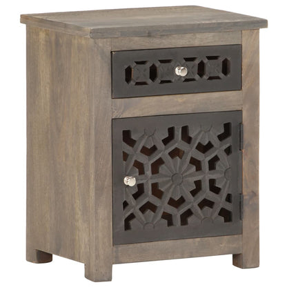 Comodino 40x30x50 cm in Legno Massello di Mango | homemem39