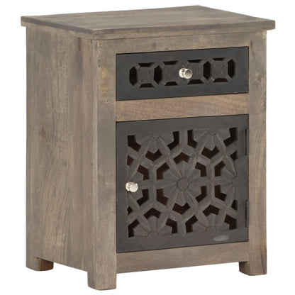 Comodino 40x30x50 cm in Legno Massello di Mango | homemem39