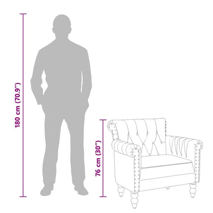 Poltrona Marrone in Vera Pelle di Capra