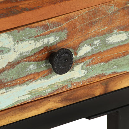 Tavolino Laterale a Forma di U 45x30x61 cm in Legno di Recupero | homemem39