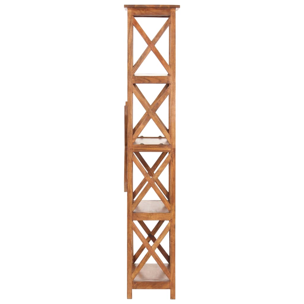 Libreria 60x30x160 cm Legno Massello Acacia Finitura Ambra | homemem39