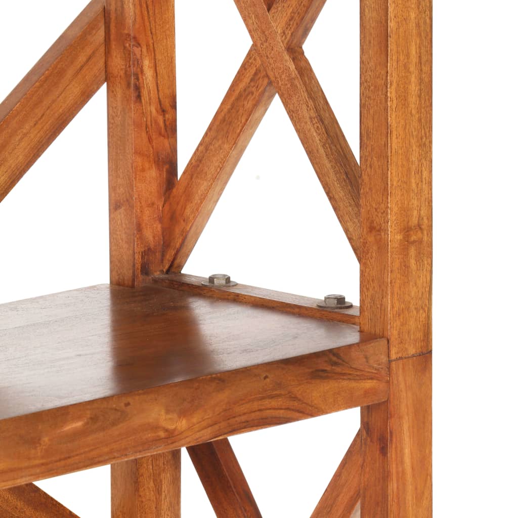 Libreria 60x30x160 cm Legno Massello Acacia Finitura Ambra | homemem39