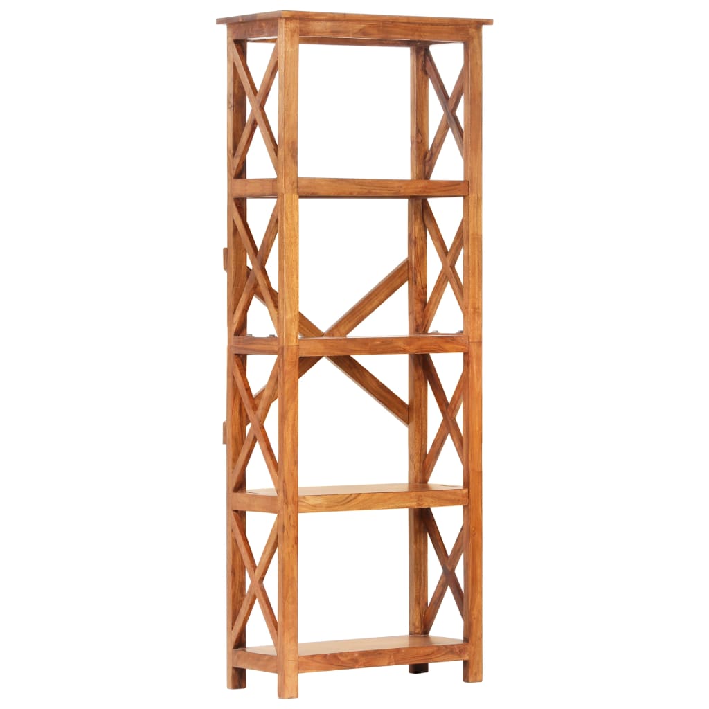 Libreria 60x30x160 cm Legno Massello Acacia Finitura Ambra | homemem39