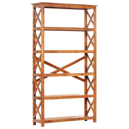 Libreria Legno Massello Acacia Finitura Ambra