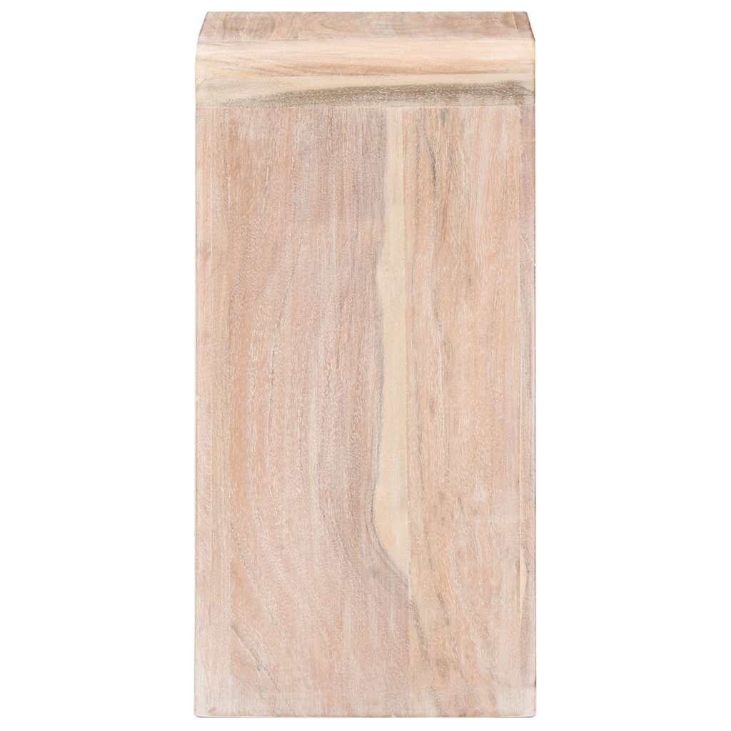 Comodino 40x30x60 cm in Legno Massello di Acacia