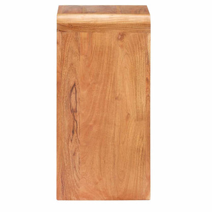 Comodino 40x30x60 cm in Legno Massello Acacia Finitura Ambra