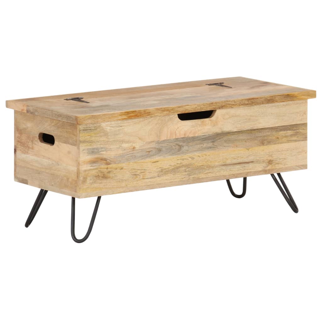 Baule 90x40x45 cm in Legno Massello di Mango