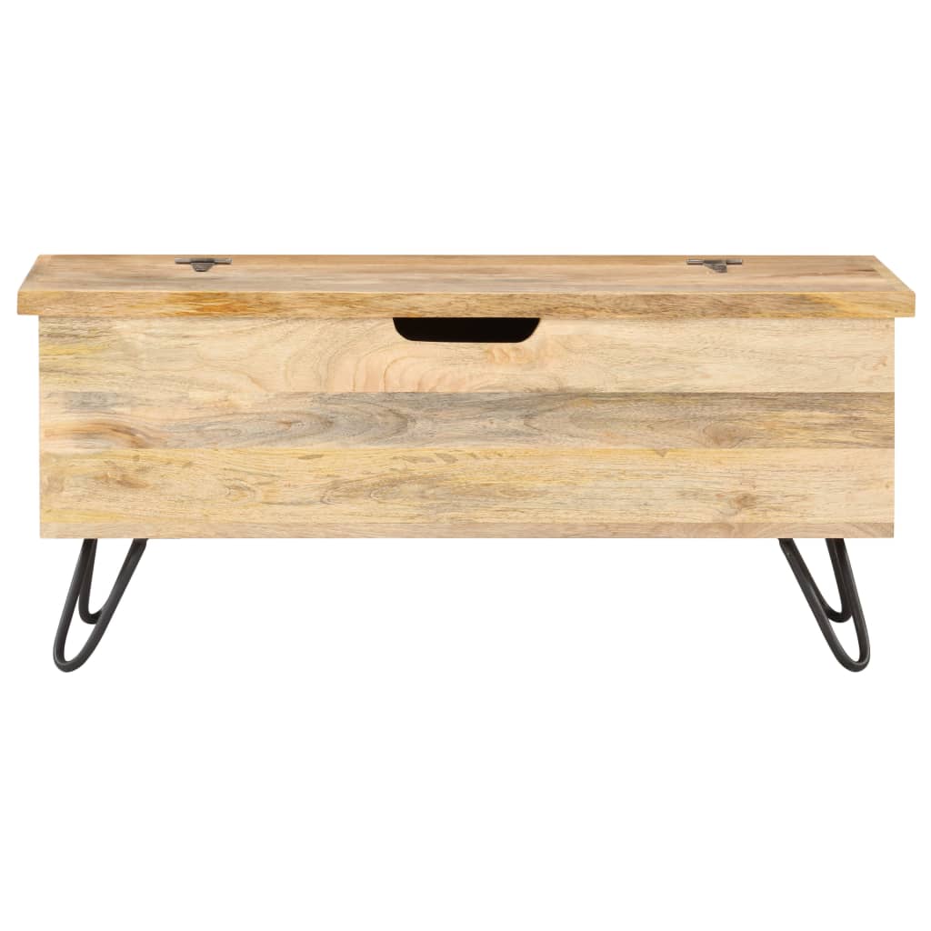 Baule 90x40x45 cm in Legno Massello di Mango - homemem39