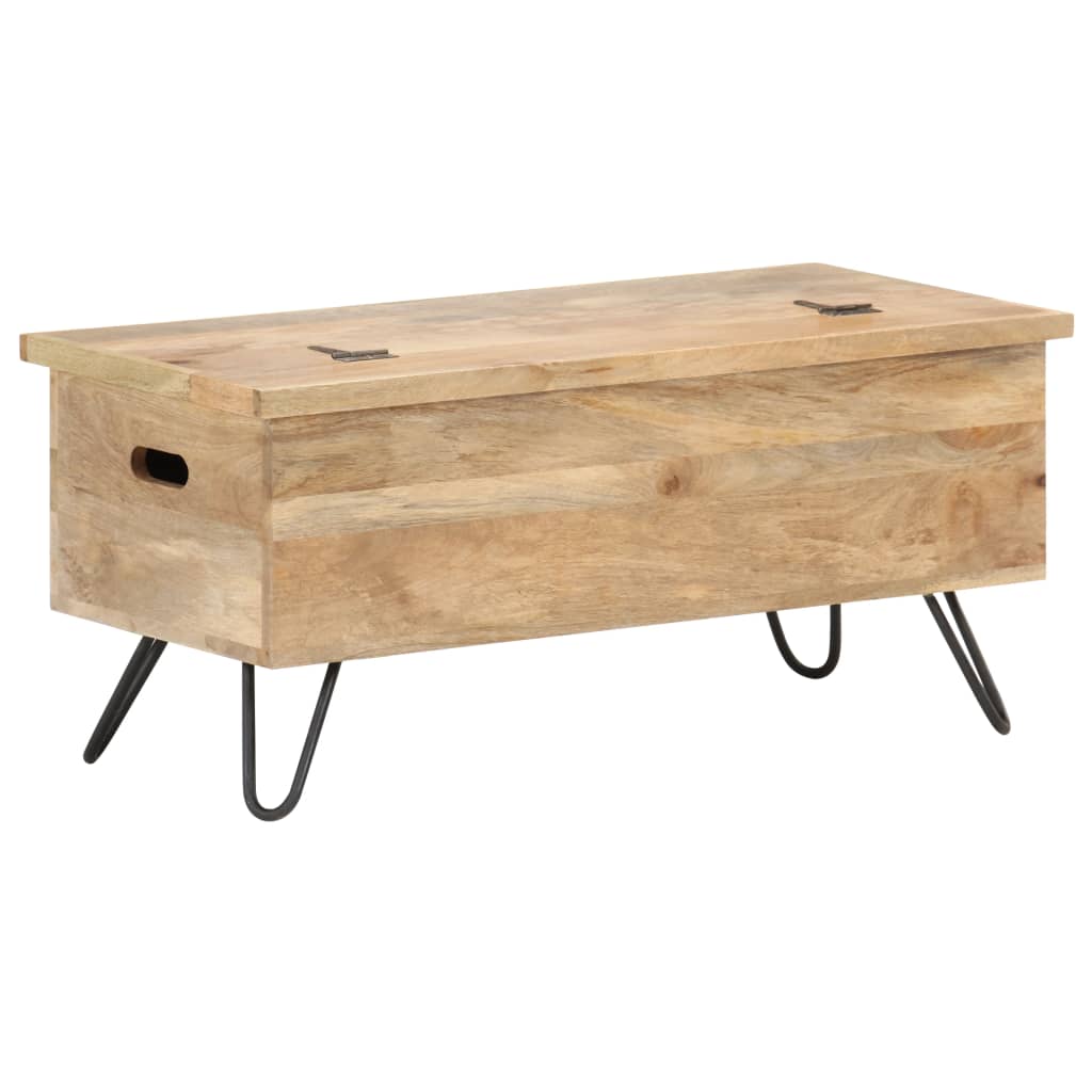 Baule 90x40x45 cm in Legno Massello di Mango