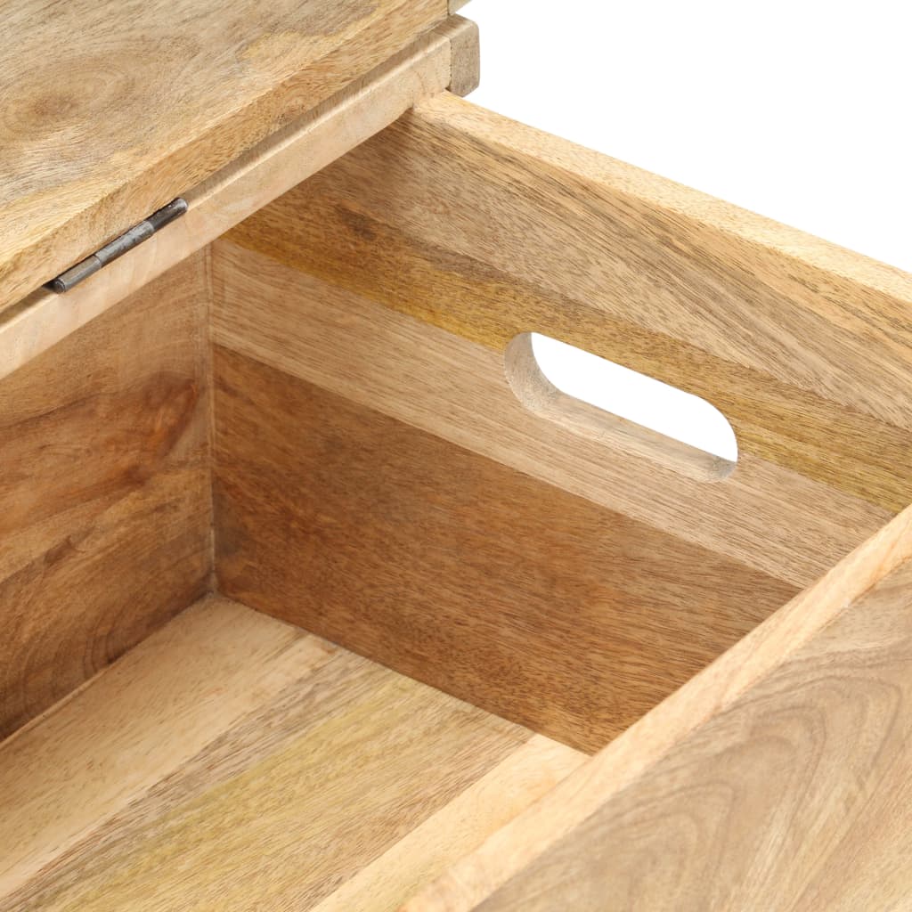 Baule 90x40x45 cm in Legno Massello di Mango - homemem39