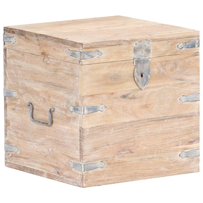 Baule 40x40x40 cm in Legno Massello di Acacia - homemem39