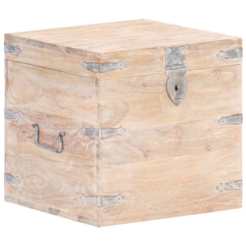 Baule 40x40x40 cm in Legno Massello di Acacia - homemem39