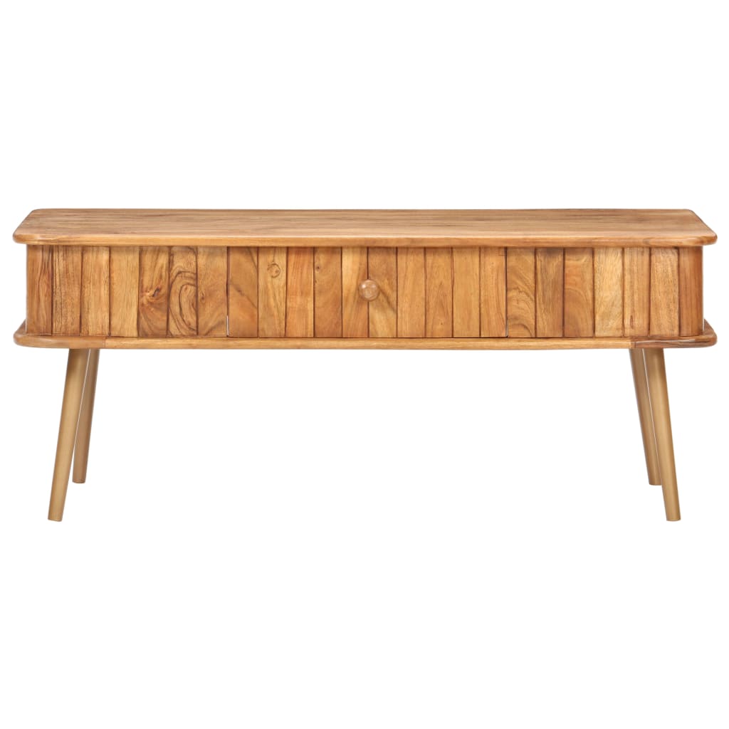 Tavolino da Salotto 100x50x40 cm in Legno Massello di Acacia | homemem39