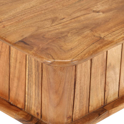 Tavolino da Salotto 100x50x40 cm in Legno Massello di Acacia | homemem39