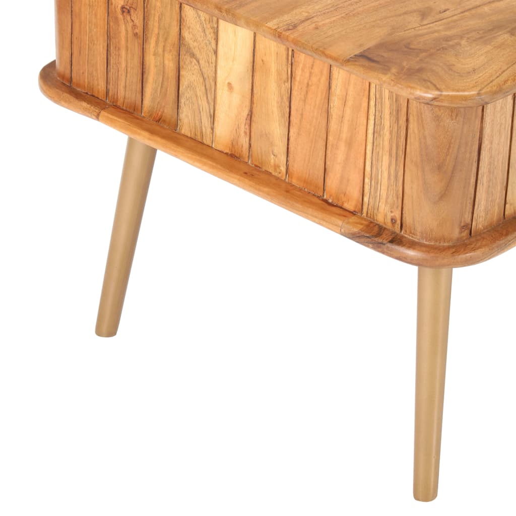 Tavolino da Salotto 100x50x40 cm in Legno Massello di Acacia | homemem39
