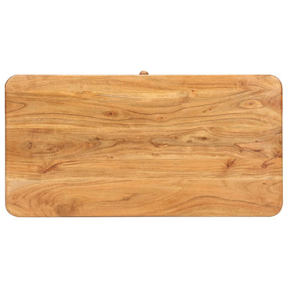 Tavolino da Salotto 100x50x40 cm in Legno Massello di Acacia | homemem39