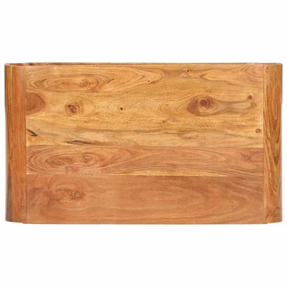 Tavolino da Salotto 90x50x30 cm in Legno Massello d'Acacia