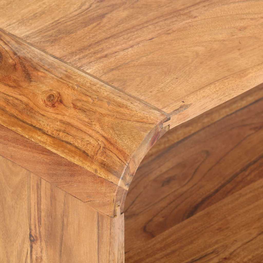 Tavolino da Salotto 90x50x30 cm in Legno Massello d'Acacia