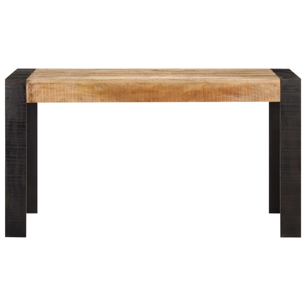 Tavolo da Pranzo 140x70x76 cm in Legno Massello di Mango Grezzo | homemem39