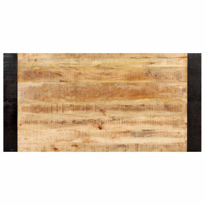 Tavolo da Pranzo 140x70x76 cm in Legno Massello di Mango Grezzo