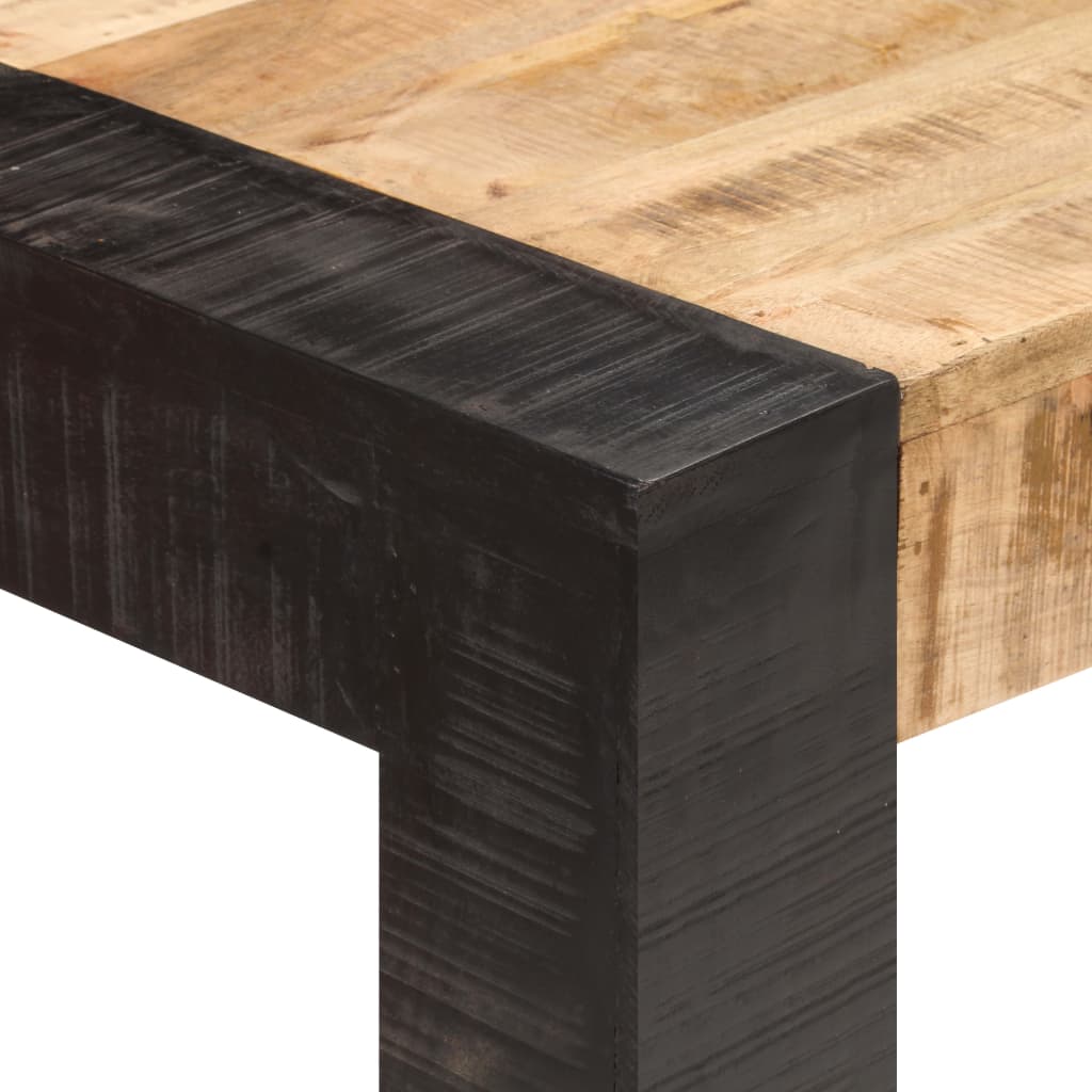 Tavolo da Pranzo 140x70x76 cm in Legno Massello di Mango Grezzo | homemem39