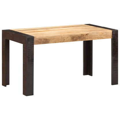 Tavolo da Pranzo 140x70x76 cm in Legno Massello di Mango Grezzo