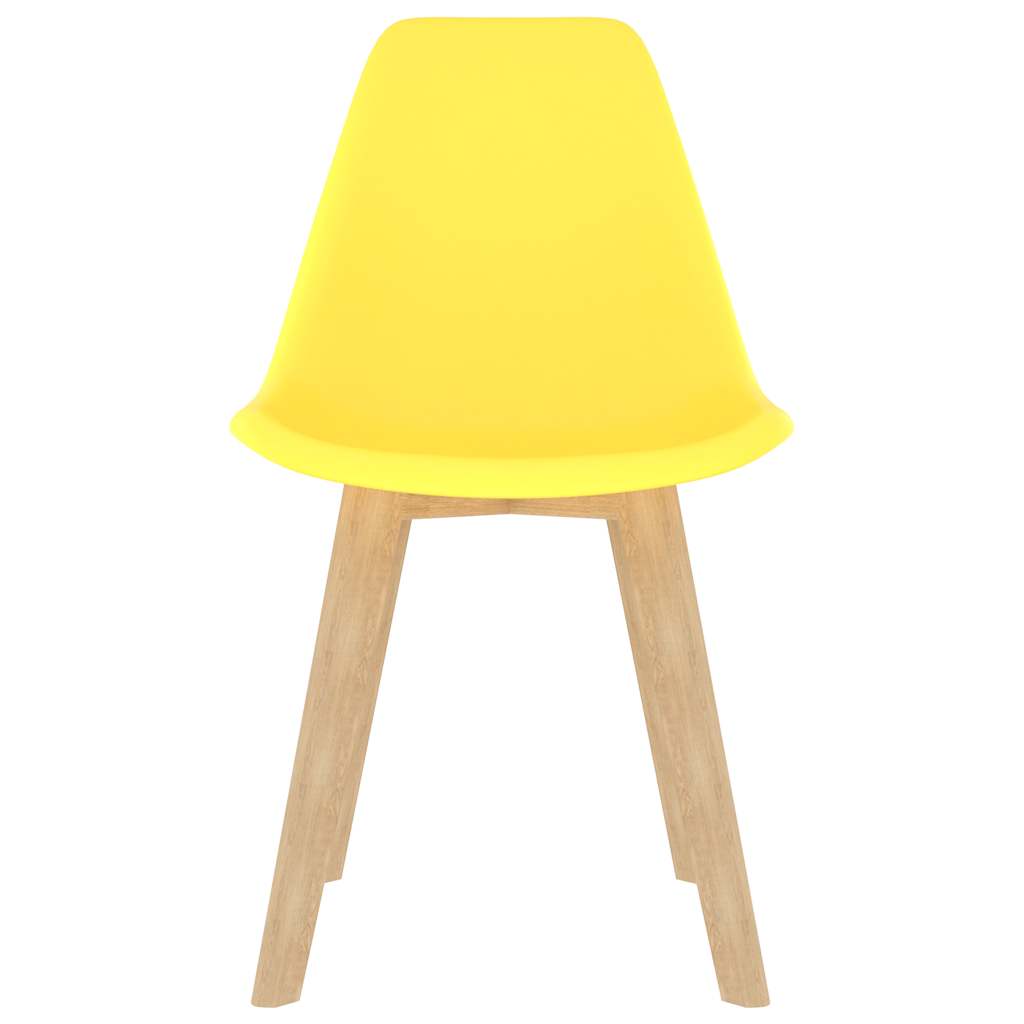 Sedie da Pranzo 6 pz Gialle in Plastica | homemem39