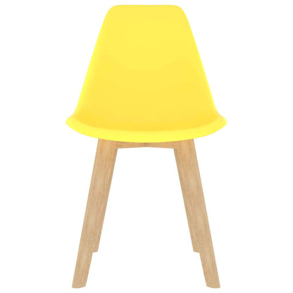 Sedie da Pranzo 6 pz Gialle in Plastica | homemem39