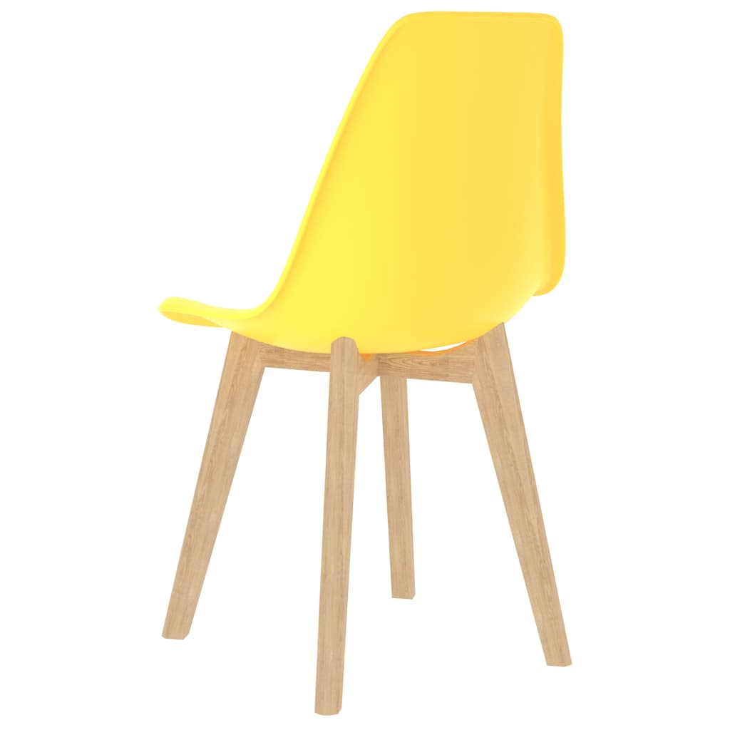 Sedie da Pranzo 6 pz Gialle in Plastica | homemem39