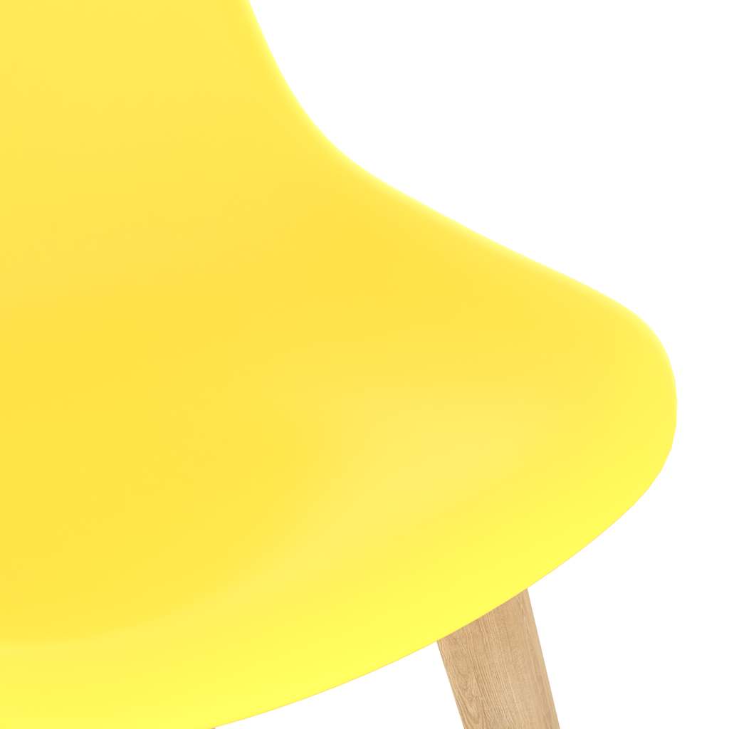 Sedie da Pranzo 6 pz Gialle in Plastica | homemem39