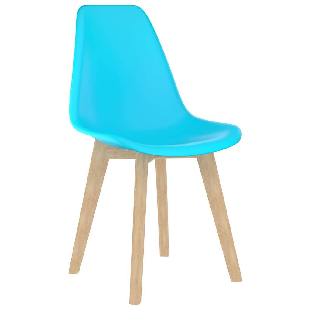 Sedie da Pranzo 4 pz Blu in Plastica | homemem39
