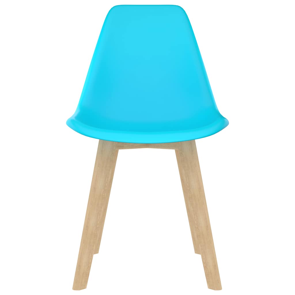 Sedie da Pranzo 4 pz Blu in Plastica | homemem39