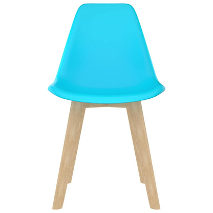Sedie da Pranzo 4 pz Blu in Plastica | homemem39