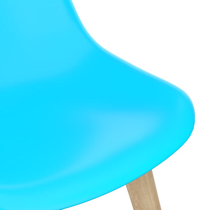 Sedie da Pranzo 4 pz Blu in Plastica | homemem39