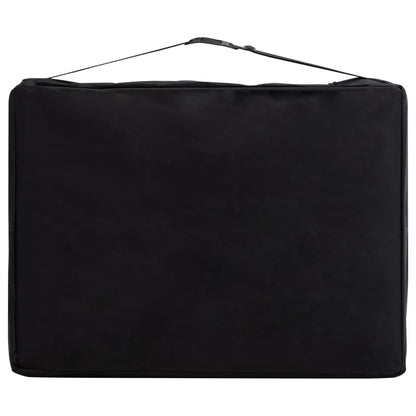 Lettino da Massaggio Pieghevole a 3 Sezioni in Legno Viola