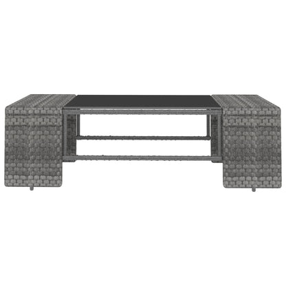 Set Divani da Giardino 8 pz in Polyrattan Grigio