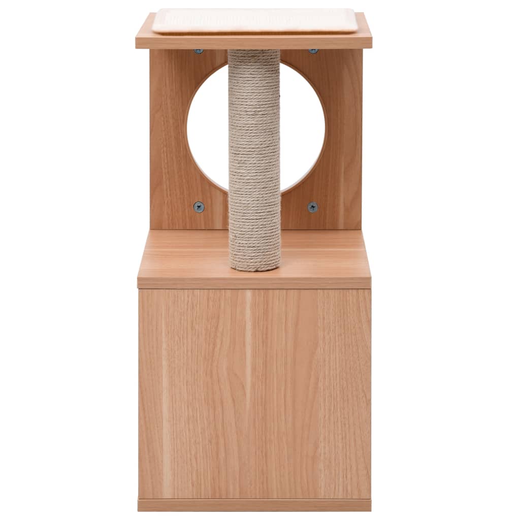 Albero per Gatti con Tappeto Tiragraffi in Sisal 60 cm | homemem39